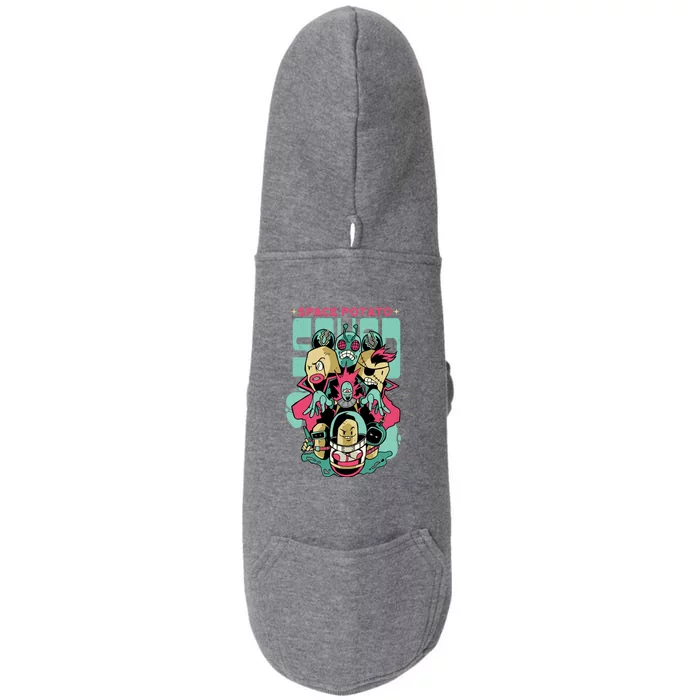 Squad Superhero Space Potato Doggie 3-End Fleece Hoodie