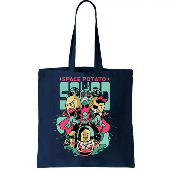 Squad Superhero Space Potato Tote Bag