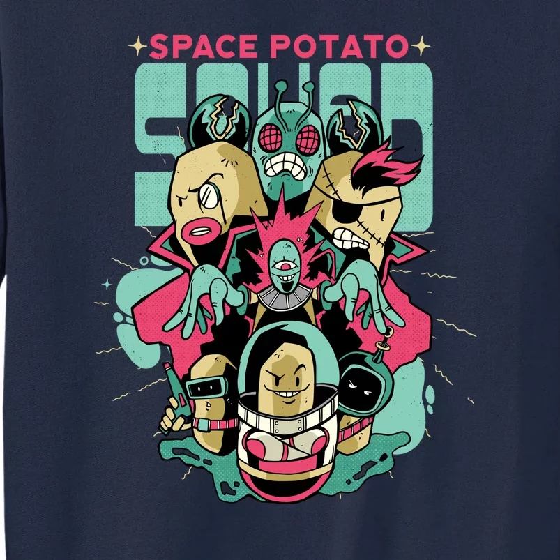 Squad Superhero Space Potato Tall Sweatshirt