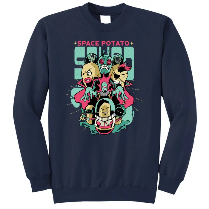 Squad Superhero Space Potato Tall Sweatshirt