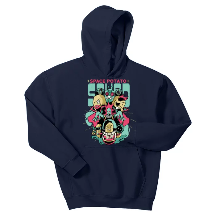 Squad Superhero Space Potato Kids Hoodie