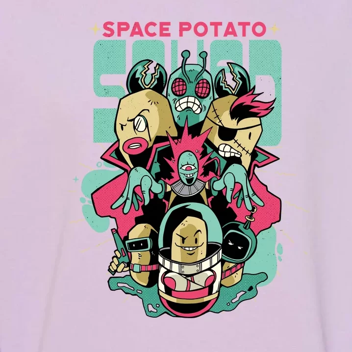 Squad Superhero Space Potato Garment-Dyed Sweatshirt