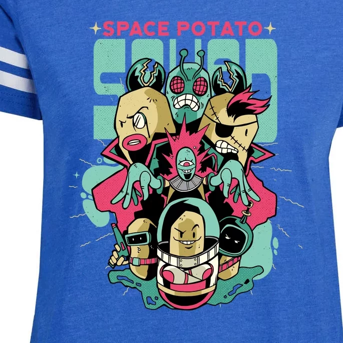 Squad Superhero Space Potato Enza Ladies Jersey Football T-Shirt