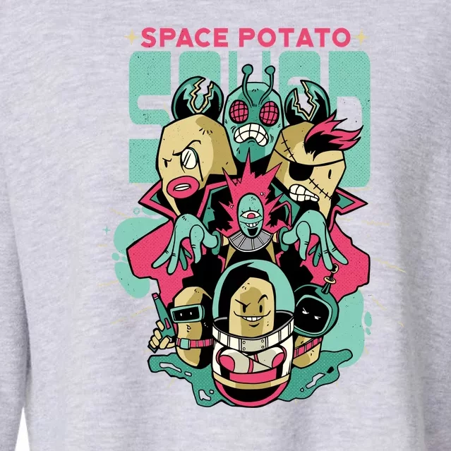 Squad Superhero Space Potato Cropped Pullover Crew