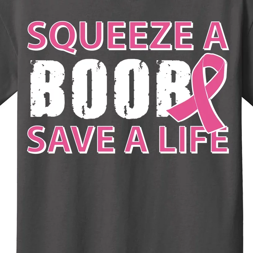 Squeeze A Boob Save A Life Kids T-Shirt