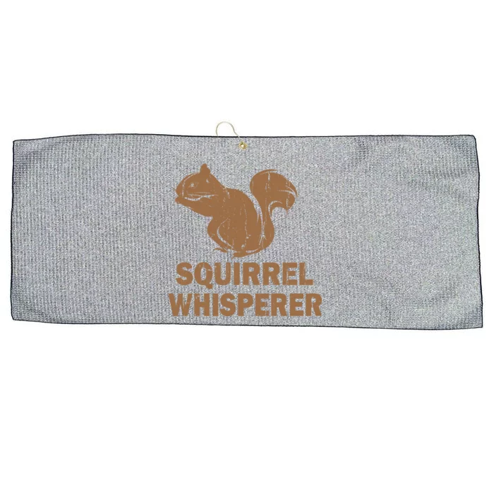 Squirrel Whisperer Large Microfiber Waffle Golf Towel