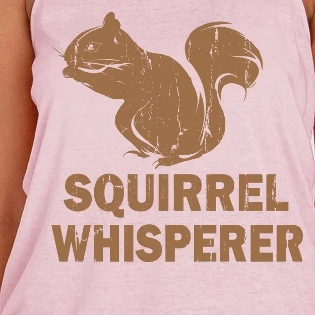 Squirrel Whisperer Women's Knotted Racerback Tank