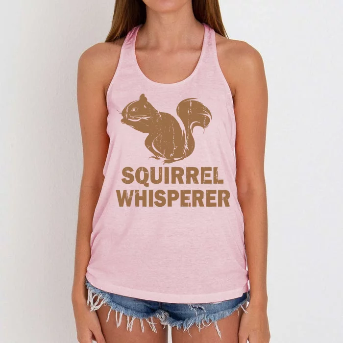 Squirrel Whisperer Women's Knotted Racerback Tank