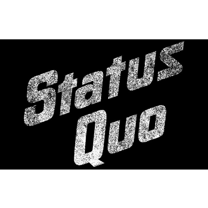 Status Quo White Distressed Logo Bumper Sticker