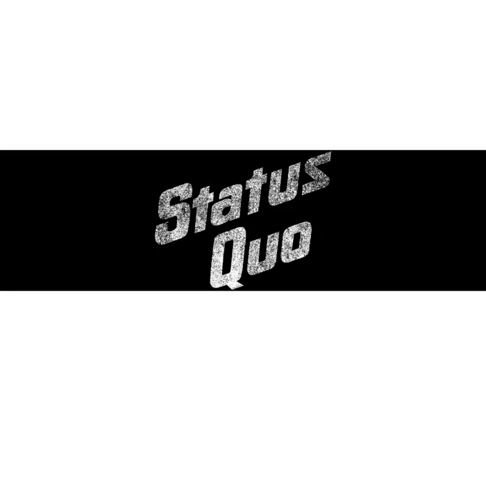 Status Quo White Distressed Logo Bumper Sticker