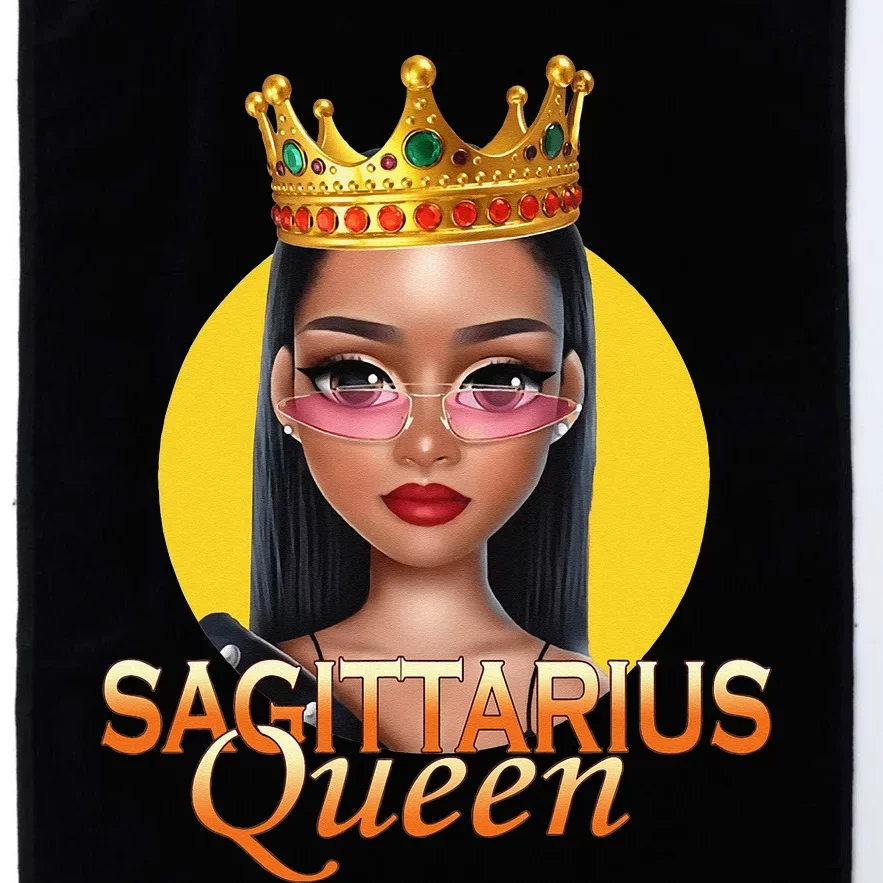 Sagittarius Queen Zodiac Birthday Platinum Collection Golf Towel