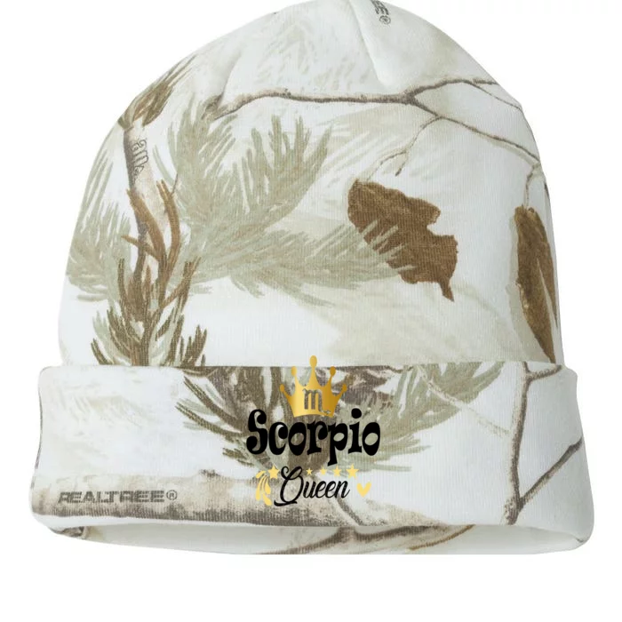 Scorpio Queen Zodiac Sign Horoscope Birthday Gift Kati - 12in Camo Beanie