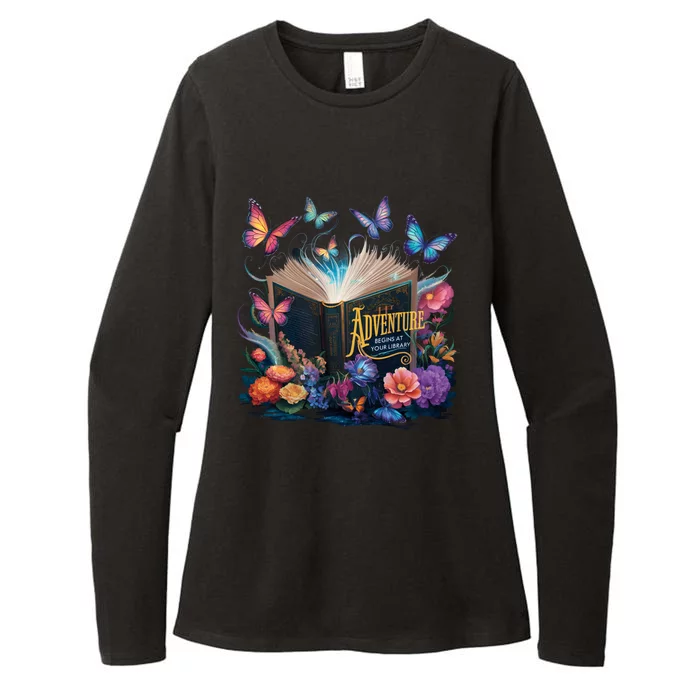 Summer Reading 2024 Adventure Begins At Your Library Flowers Meaningful Gift Womens CVC Long Sleeve Shirt