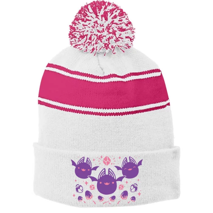 Slime Rancher 2 Batty Buddies Stripe Pom Pom Beanie