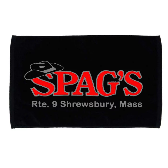 SpagS Rte 9 Shrewsbury Massachusetts Nostalgia Vintage Microfiber Hand Towel