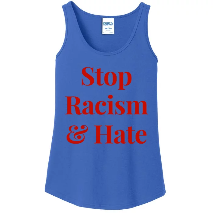 Stop Racism And Hate Cool Gift Ladies Essential Tank