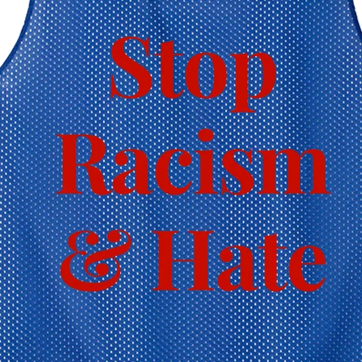 Stop Racism And Hate Cool Gift Mesh Reversible Basketball Jersey Tank