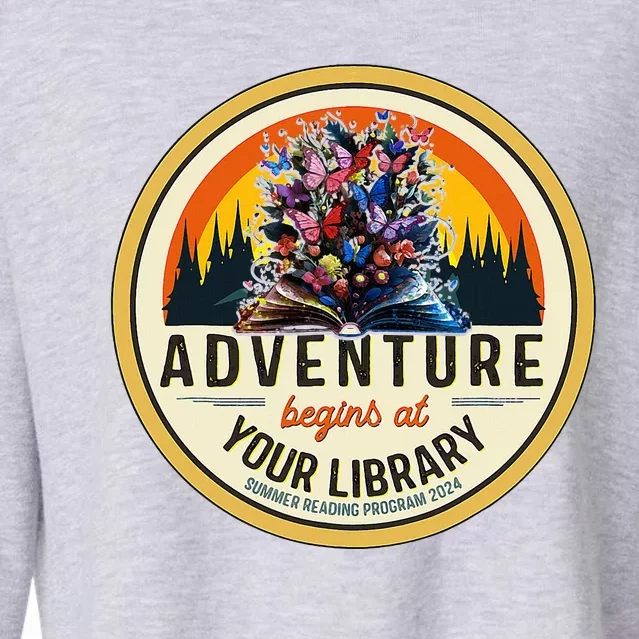 Summer Reading Adventure Begins At Your Library Cropped Pullover Crew