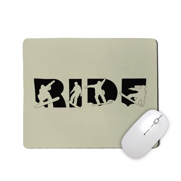 Snowboard Ride Adventure Seeker Mousepad