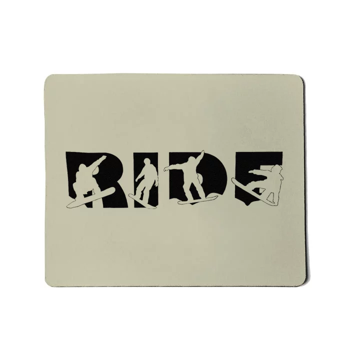 Snowboard Ride Adventure Seeker Mousepad