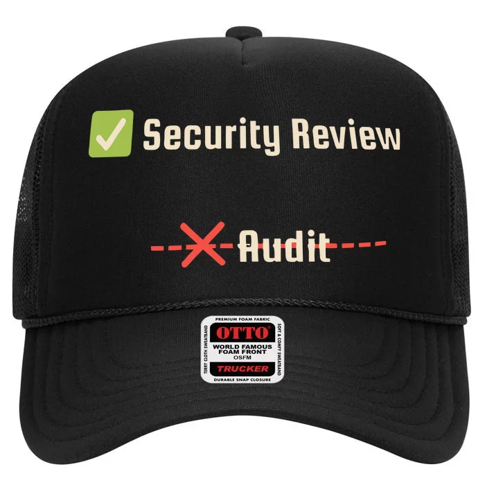 Security Review Audit High Crown Mesh Trucker Hat