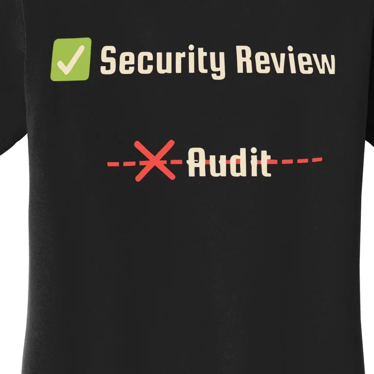 Security Review Audit Women's T-Shirt