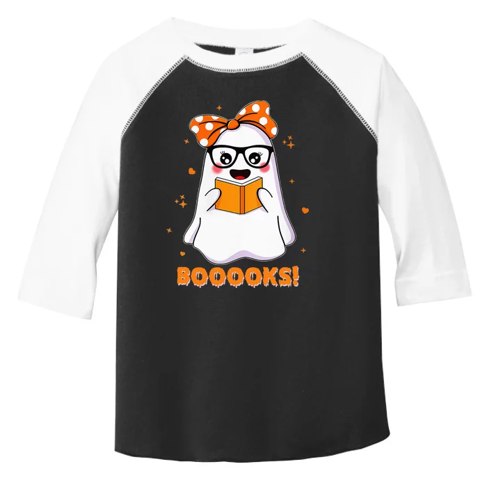 Spooky Reads Adorable Ghost in Library Halloween Toddler Fine Jersey T-Shirt