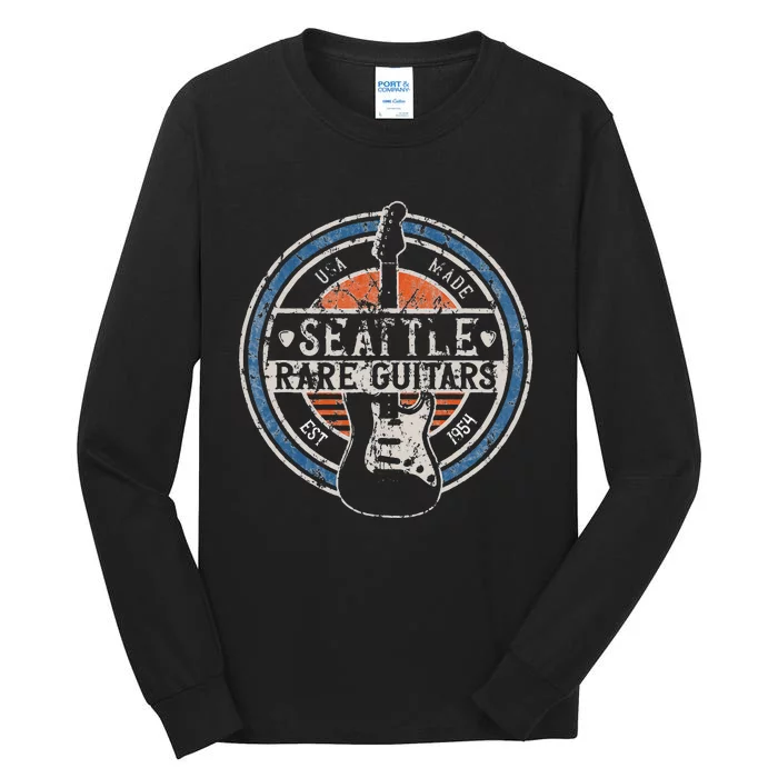 Seattle Rock And Roll Guitar Player Souvenirs Tall Long Sleeve T-Shirt