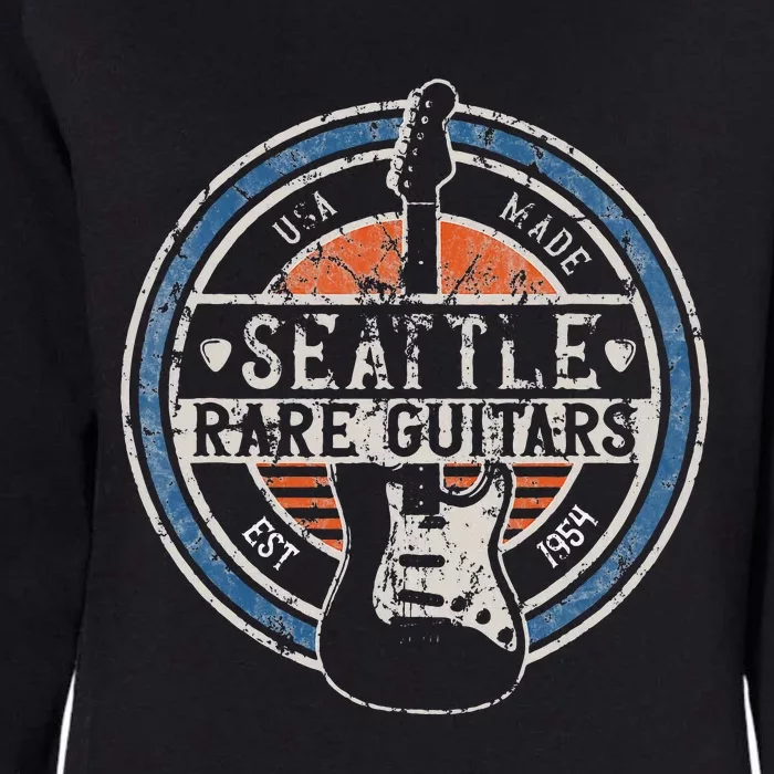 Seattle Rock And Roll Guitar Player Souvenirs Womens California Wash Sweatshirt