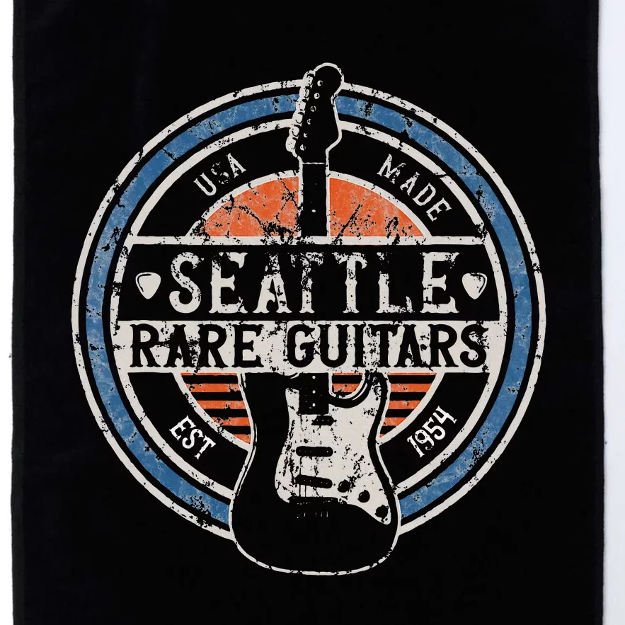 Seattle Rock And Roll Guitar Player Souvenirs Platinum Collection Golf Towel