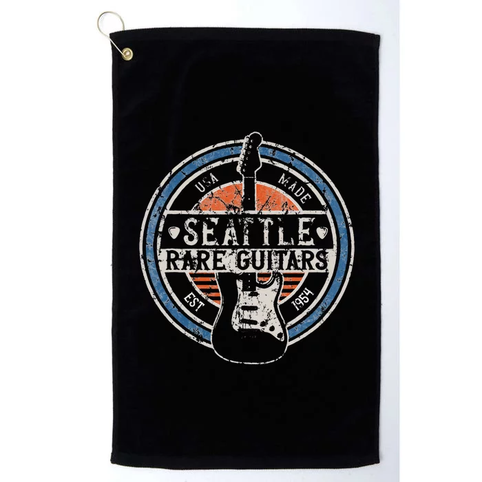 Seattle Rock And Roll Guitar Player Souvenirs Platinum Collection Golf Towel