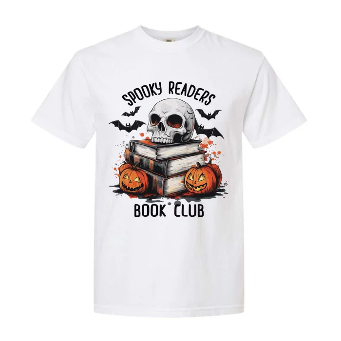 Spooky Reader Book Club Halloween Book Lover Bookworm Garment-Dyed Heavyweight T-Shirt