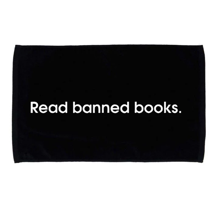 Simple Read Banned Books Text National Librarian Week 2024 Microfiber Hand Towel