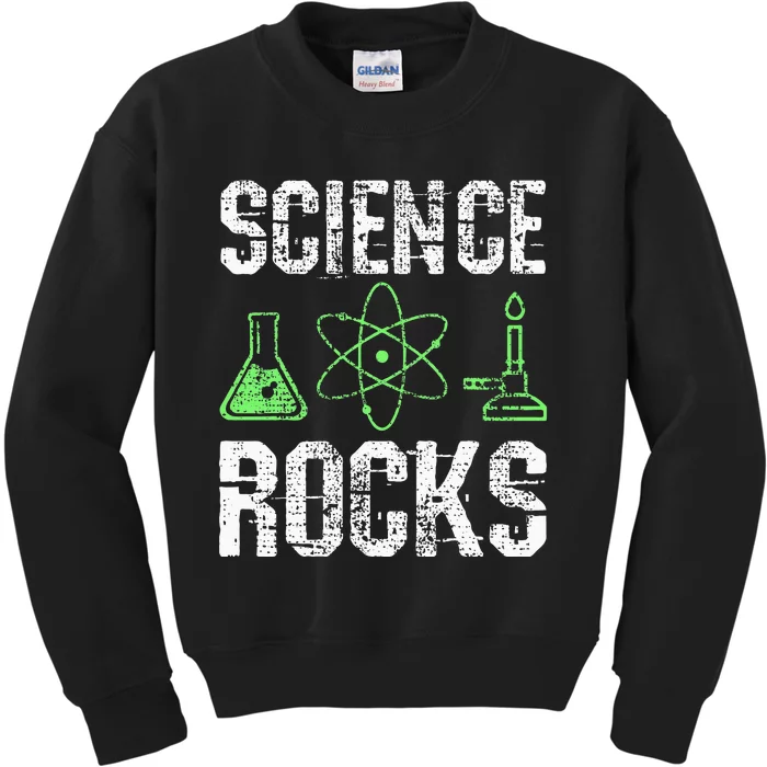 Science Rocks Biologist Chemistry Physics Teacher Kids Sweatshirt