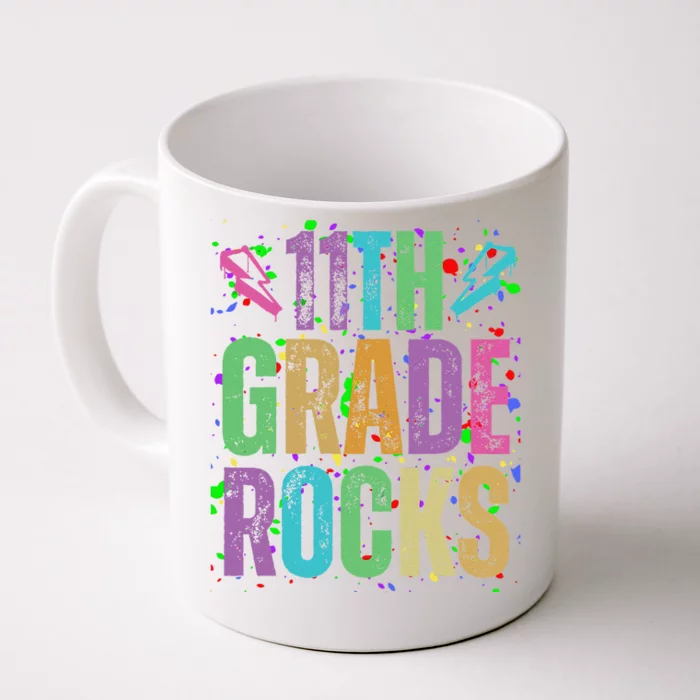 School Rocks Back To School Rockin 11th Grade Rocks Front & Back Coffee Mug