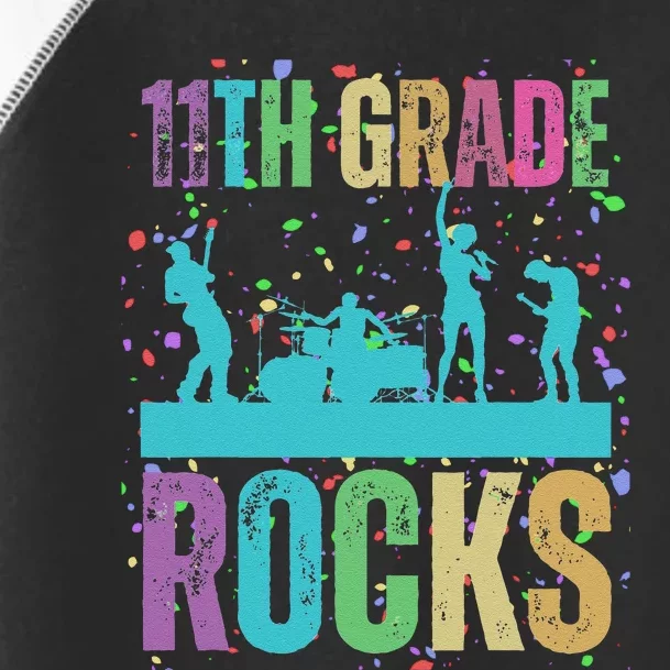 School Rocks Back To School Rockin 11th Grade Rocks Toddler Fine Jersey T-Shirt