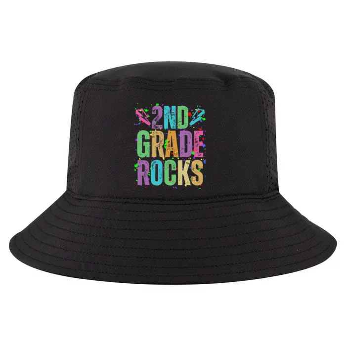 School Rocks Back To School Rockin 2nd Grade Rocks Cool Comfort Performance Bucket Hat