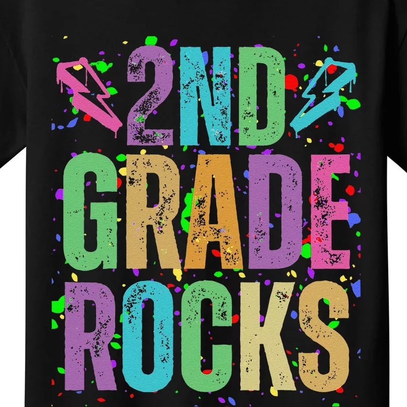 School Rocks Back To School Rockin 2nd Grade Rocks Kids T-Shirt