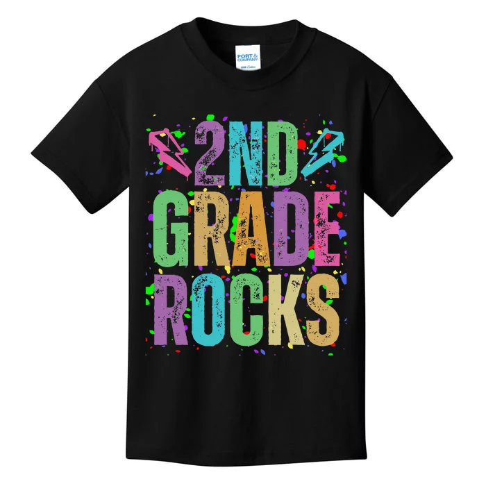 School Rocks Back To School Rockin 2nd Grade Rocks Kids T-Shirt