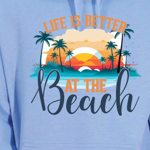 Summer Retro Beach Vibes Graphic Unisex Surf Hoodie