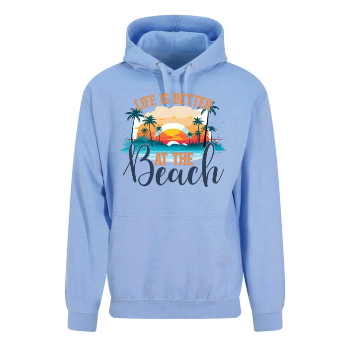 Summer Retro Beach Vibes Graphic Unisex Surf Hoodie