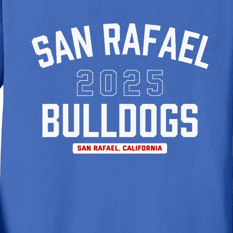 San Rafael Bulldogs San Rafael California 2025 Kids Long Sleeve Shirt