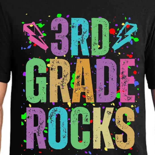 School Rocks Back To School Rockin 3rd Grade Rocks Pajama Set