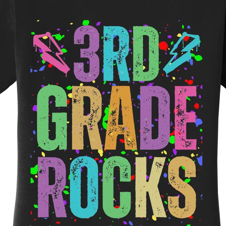 School Rocks Back To School Rockin 3rd Grade Rocks Women's T-Shirt