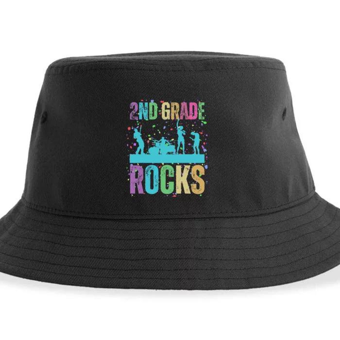 School Rocks Back To School Rockin 2nd Grade Rocks Sustainable Bucket Hat