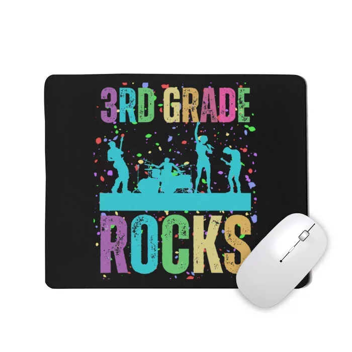 School Rocks Back To School Rockin 3rd Grade Rocks Mousepad