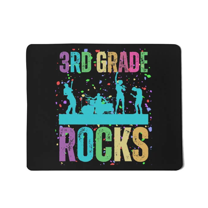 School Rocks Back To School Rockin 3rd Grade Rocks Mousepad