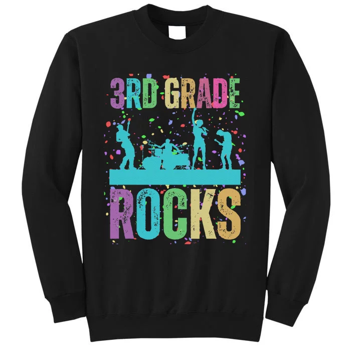 School Rocks Back To School Rockin 3rd Grade Rocks Tall Sweatshirt