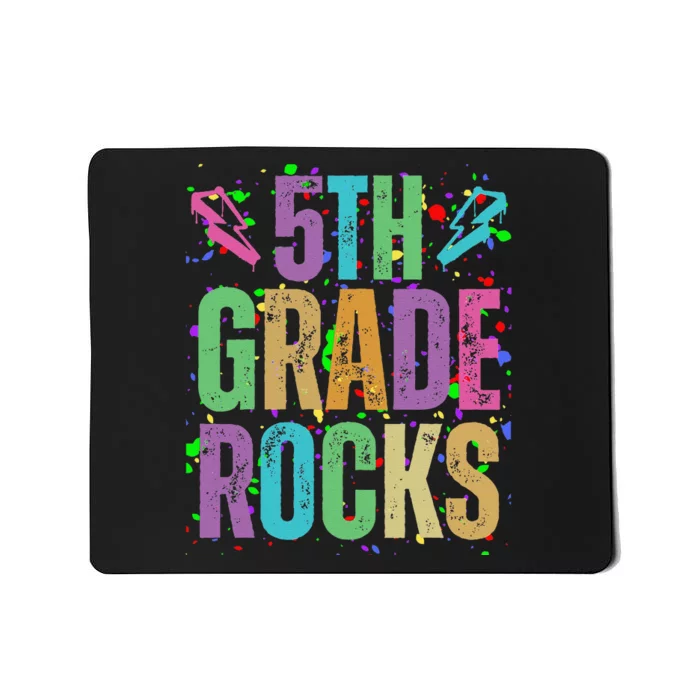 School Rocks Back To School Rockin 5th Grade Rocks Mousepad