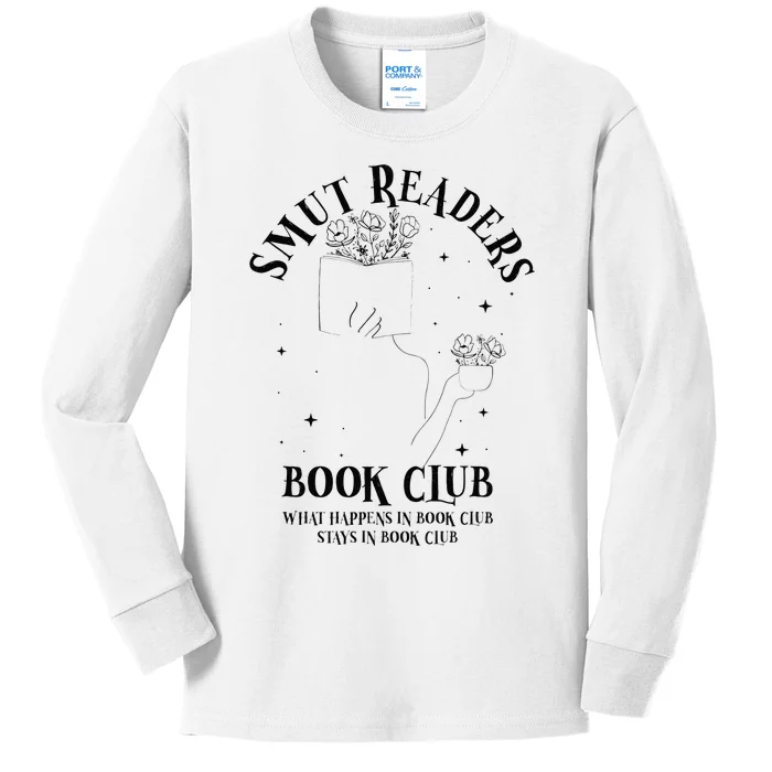 Smut Readers Book Club Bookish Romance Reading Literary Kids Long Sleeve Shirt